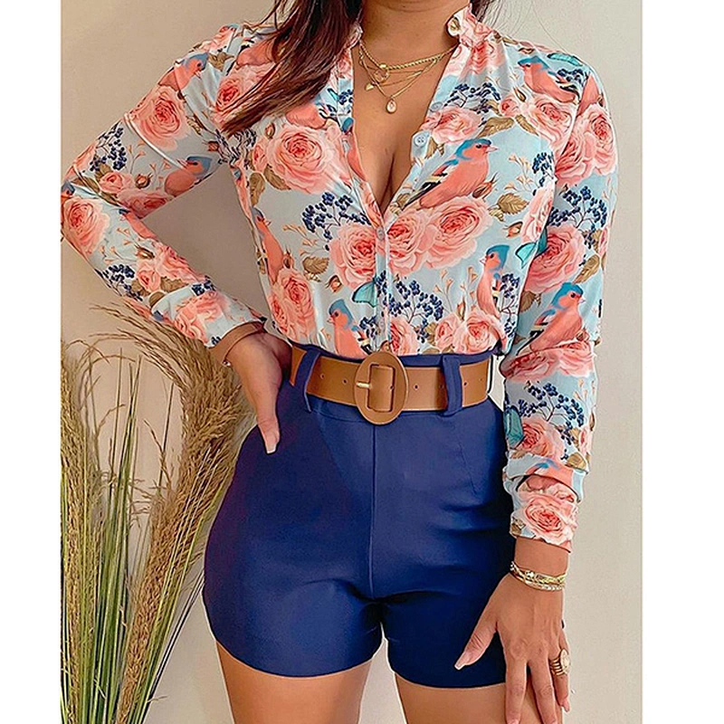 women's fashion loose casual top Blouses