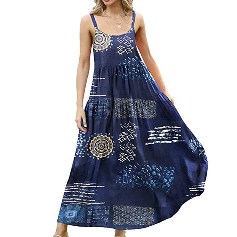 women's fashion casual printed dress