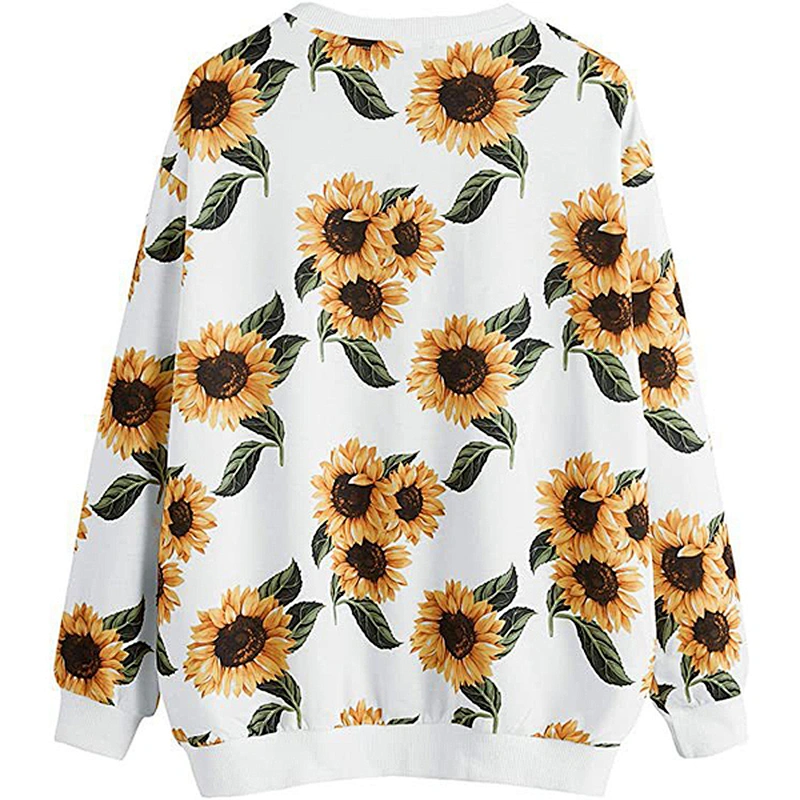 women's casual pullover printed pattern sweatshirt