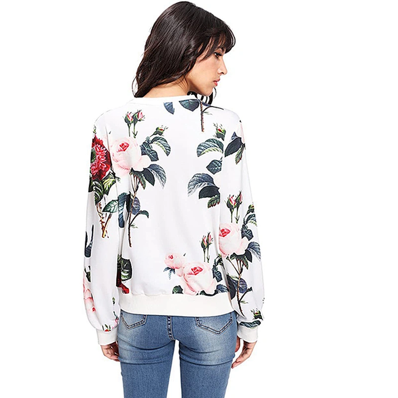 women's casual pullover printed pattern sweatshirt
