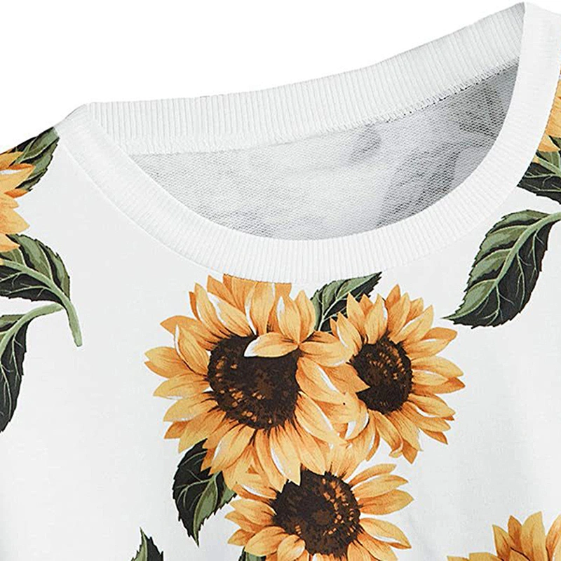 women's casual pullover printed pattern sweatshirt