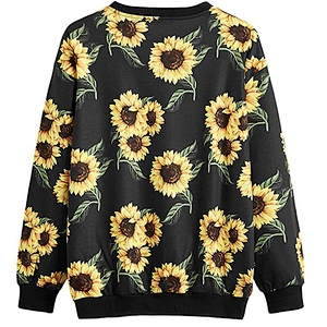 women's casual pullover printed pattern sweatshirt
