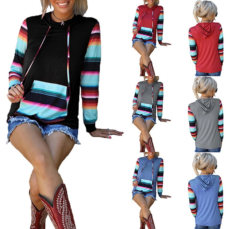 women's casual pullover printed pattern sweatshirt