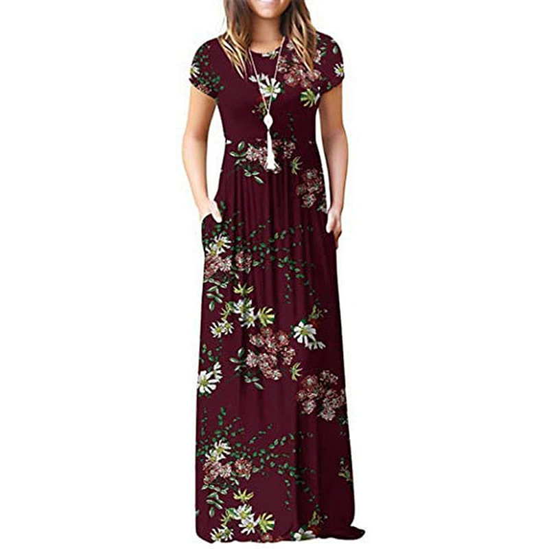 women's fashion casual printed dress
