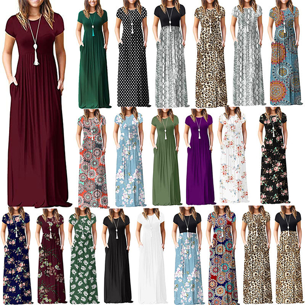 women's fashion casual printed dress