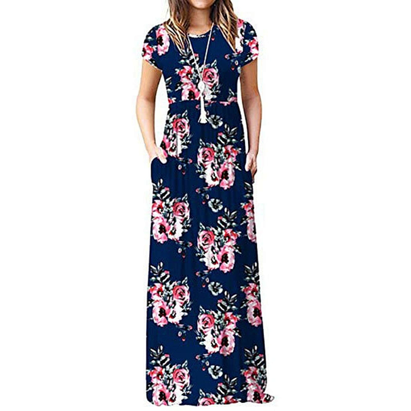 women's fashion casual printed dress