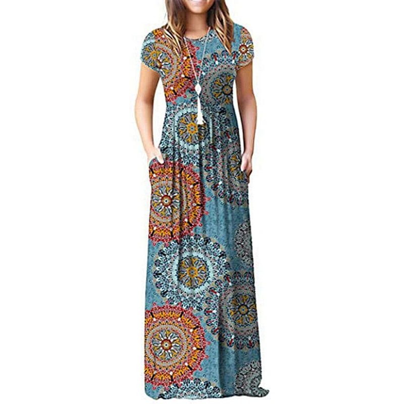 women's fashion casual printed dress