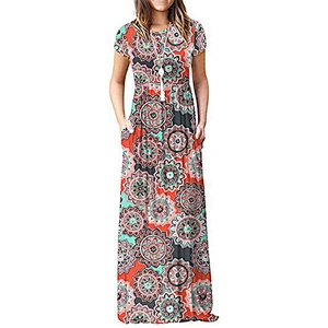 women's fashion casual printed dress