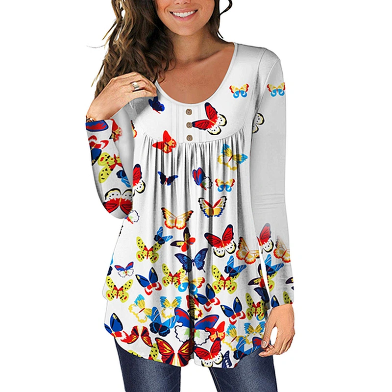 women's fashion loose casual top Blouses