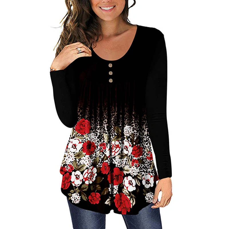 women's fashion loose casual top Blouses
