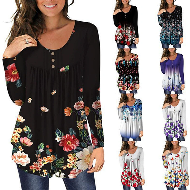women's fashion loose casual top Blouses