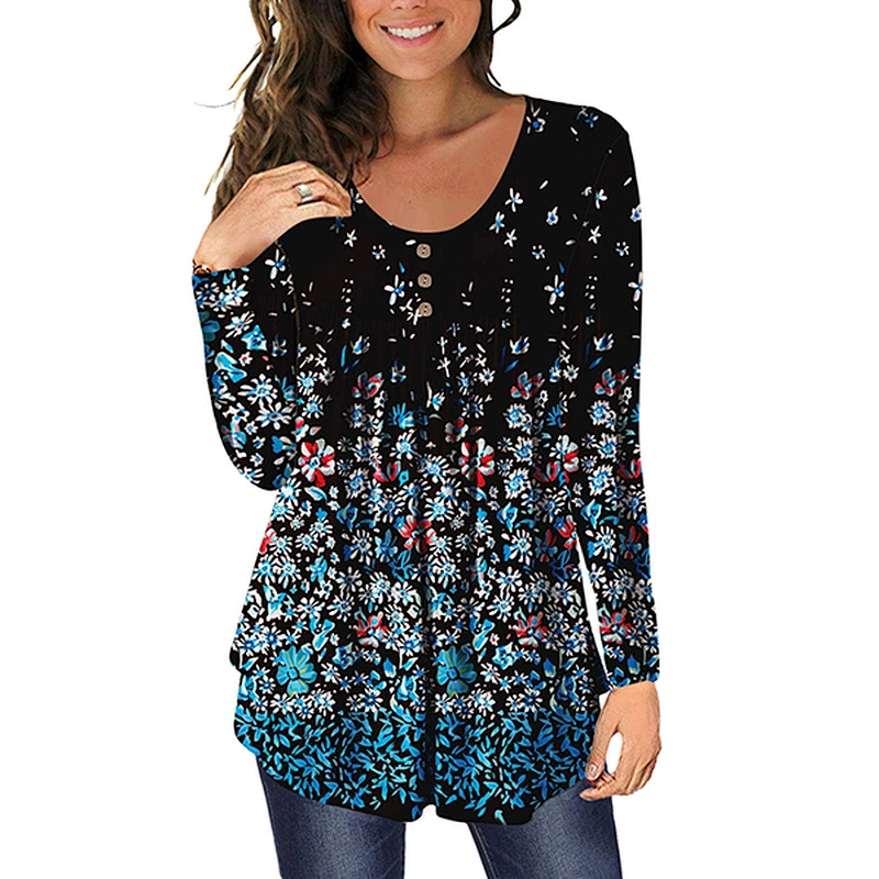 women's fashion loose casual top Blouses
