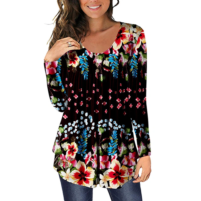 women's fashion loose casual top Blouses
