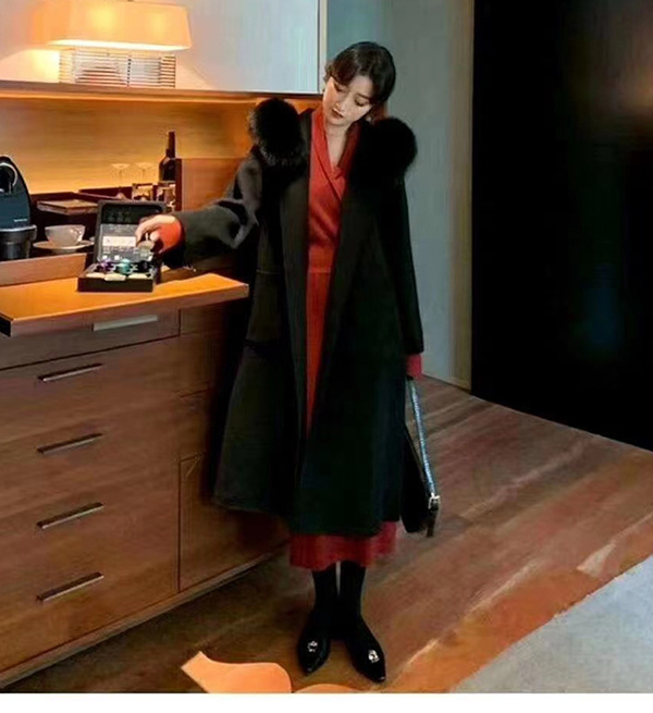 women's fashion casual long cape coat
