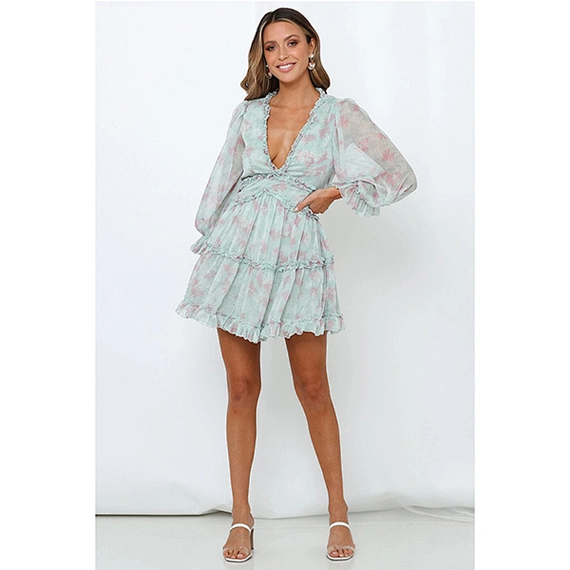 women's fashion casual printed dress