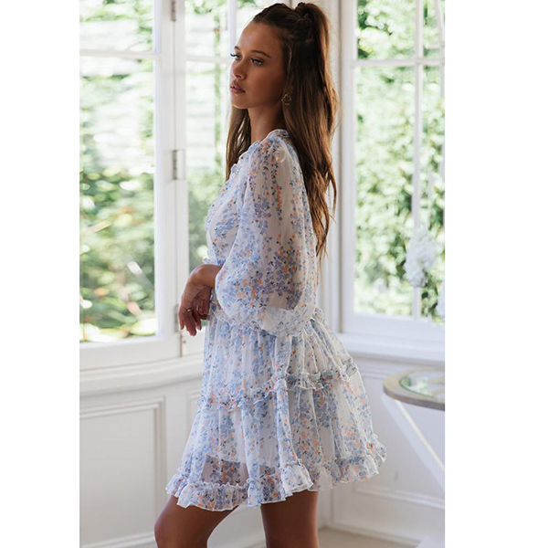 women's fashion casual printed dress