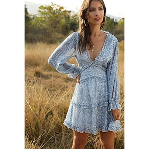 women's fashion casual printed dress