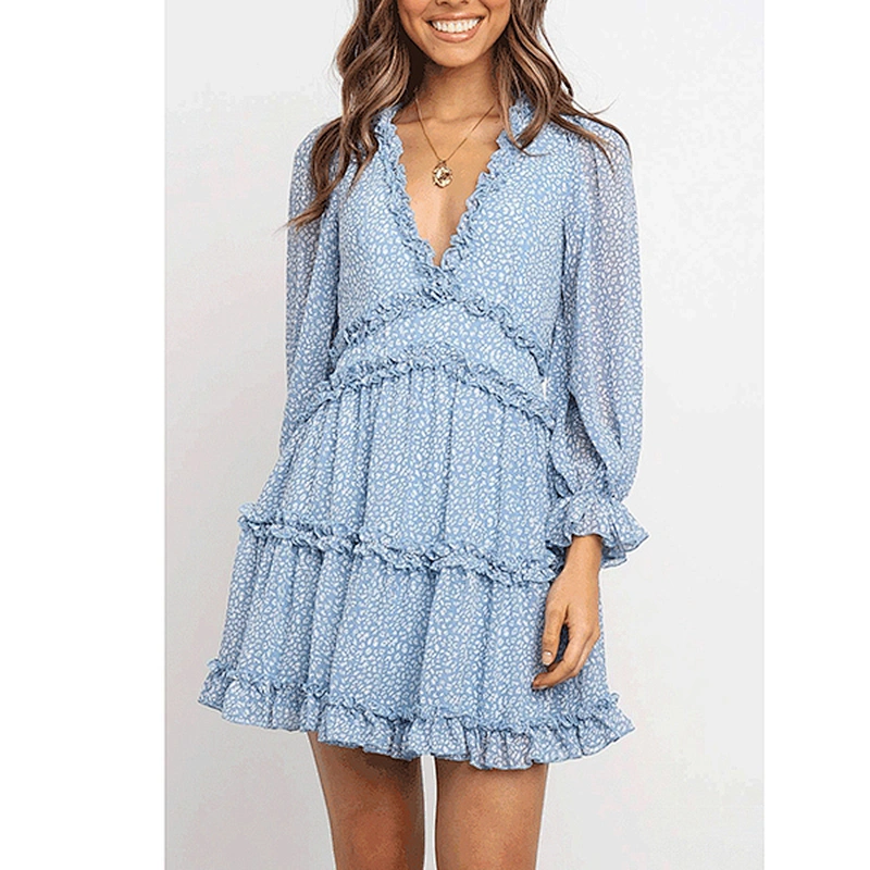 women's fashion casual printed dress