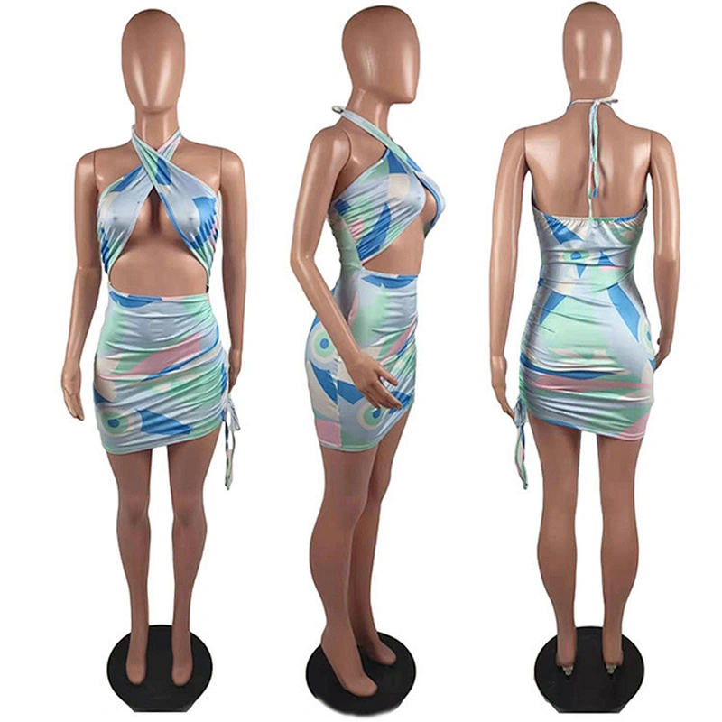 women's fashion casual printed dress