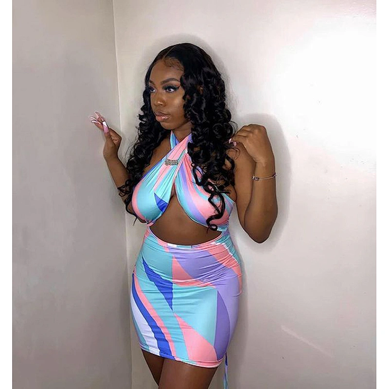 women's fashion casual printed dress