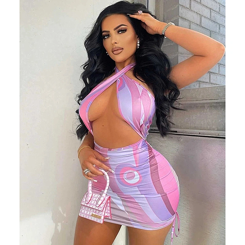 women's fashion casual printed dress