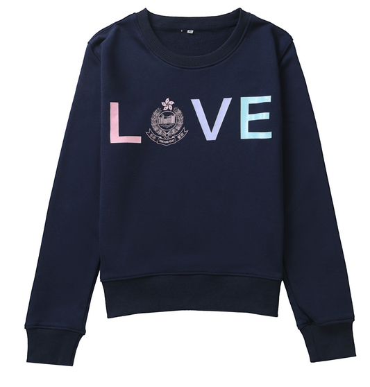 Round Neck Long Sleeve Sweatshirt-2