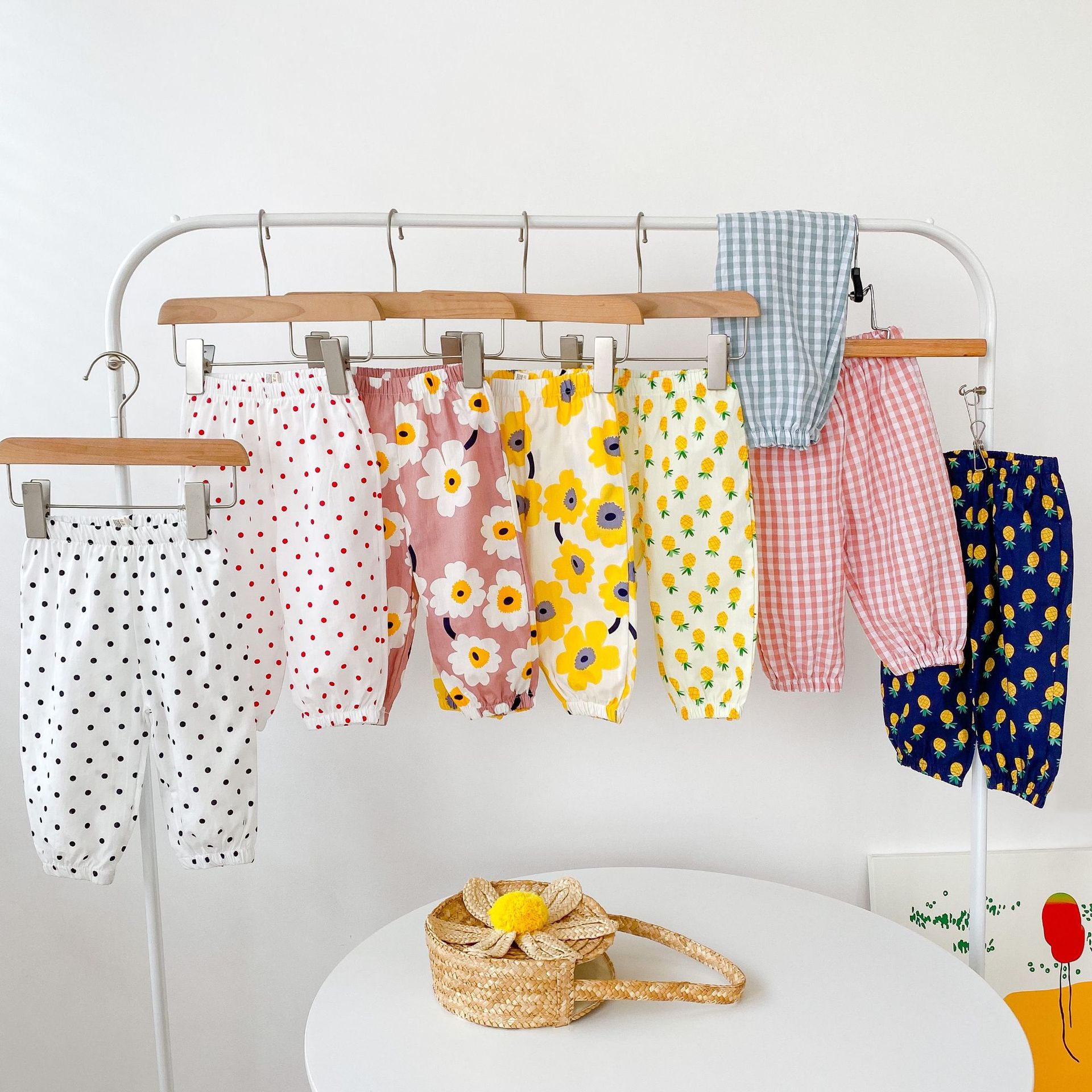 Baby girl flower cute printed trousers