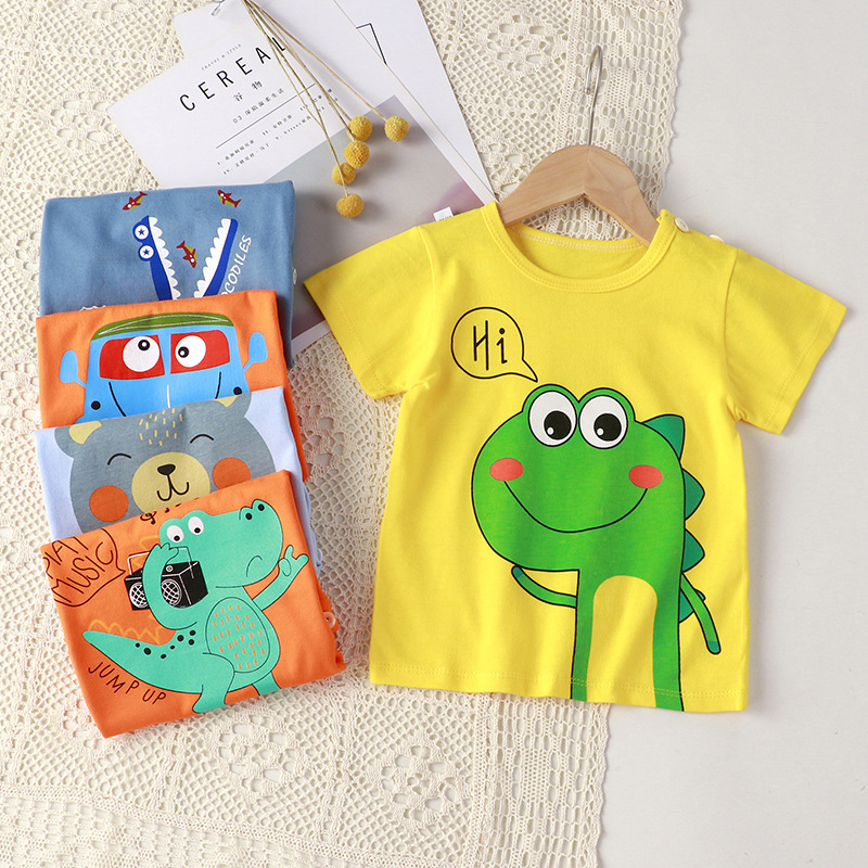 Summer new cute cartoon print T-shirt