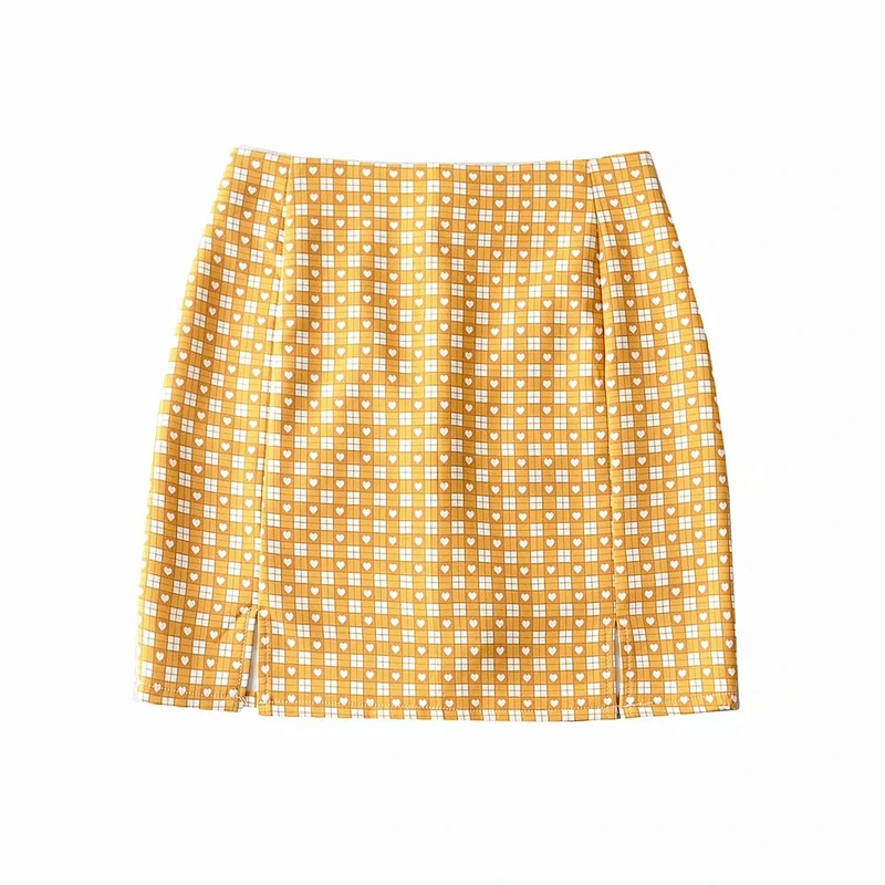 Candy color super short A-line skirt