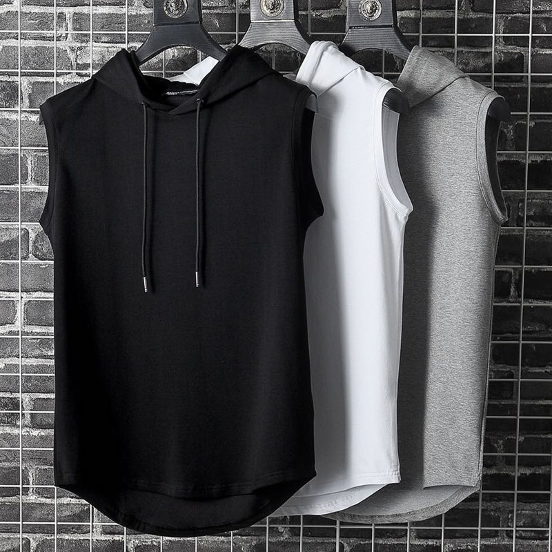 Men's casual hooded sports vest