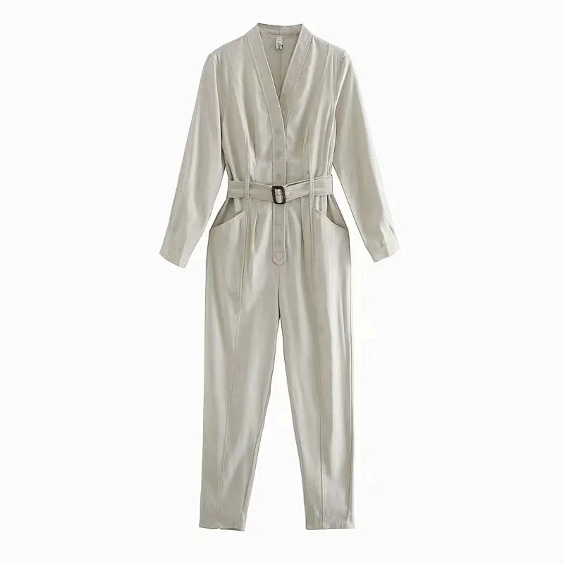 Trendy tooling style women jumpsuit