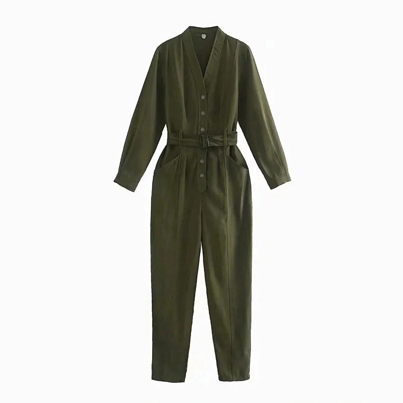Trendy tooling style women jumpsuit