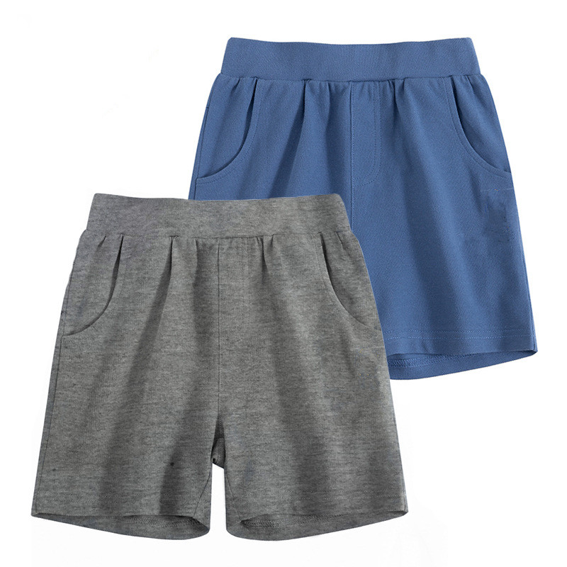 Boys' solid color loose track shorts