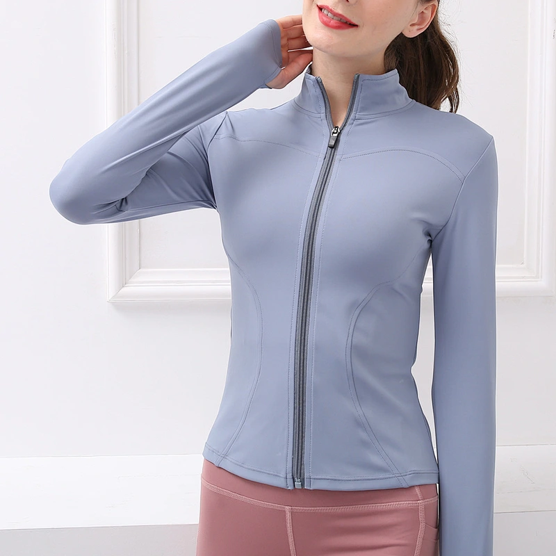 Women's stand-up collar zipper cardigan sportswear