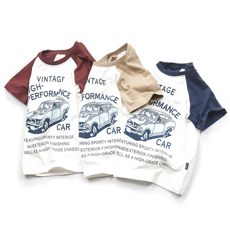 European and American Printed Boys T-shirt