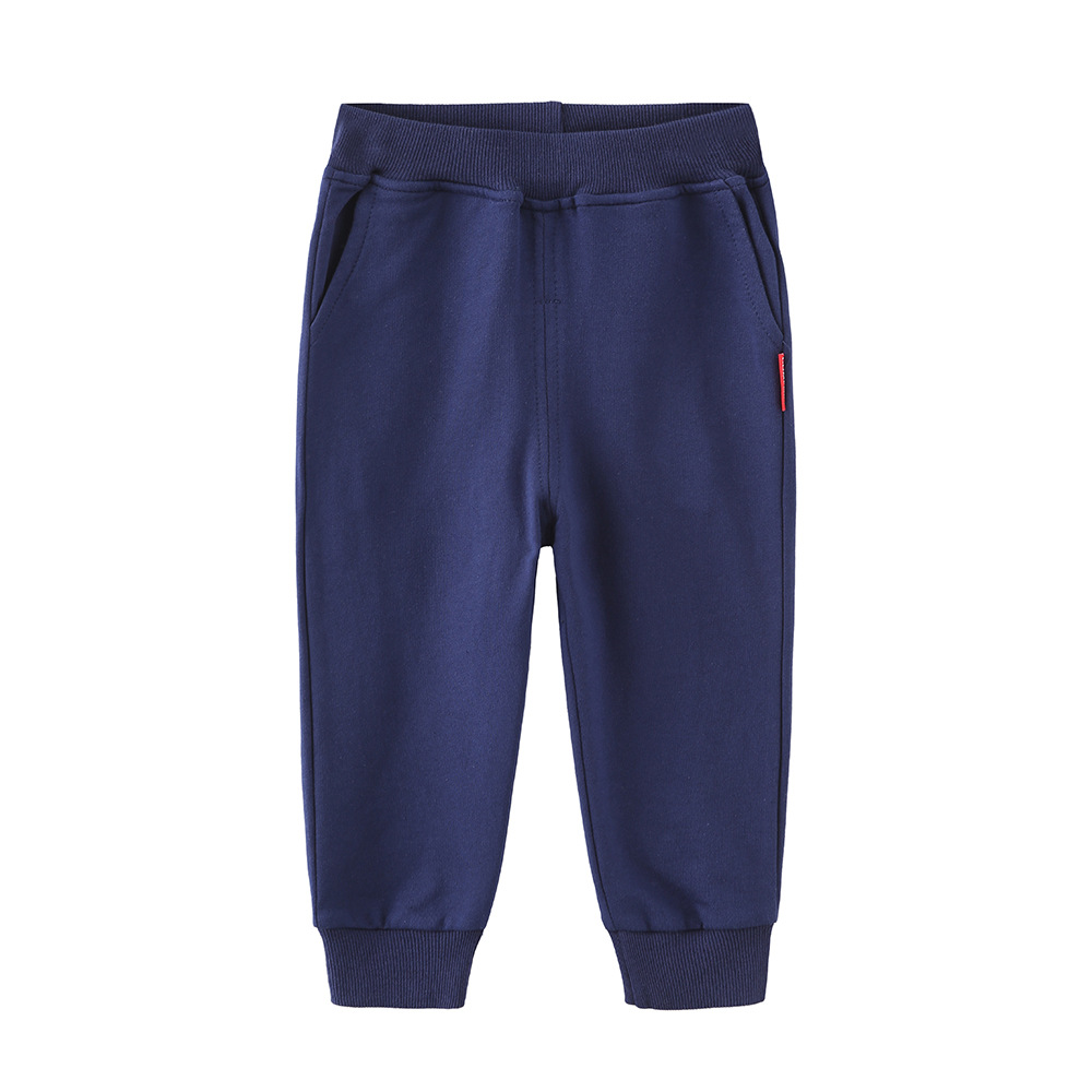 Boys' solid color sports trousers