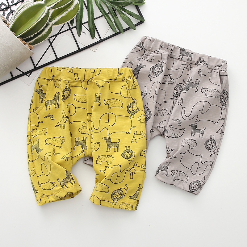 Summer boys new animal print shorts