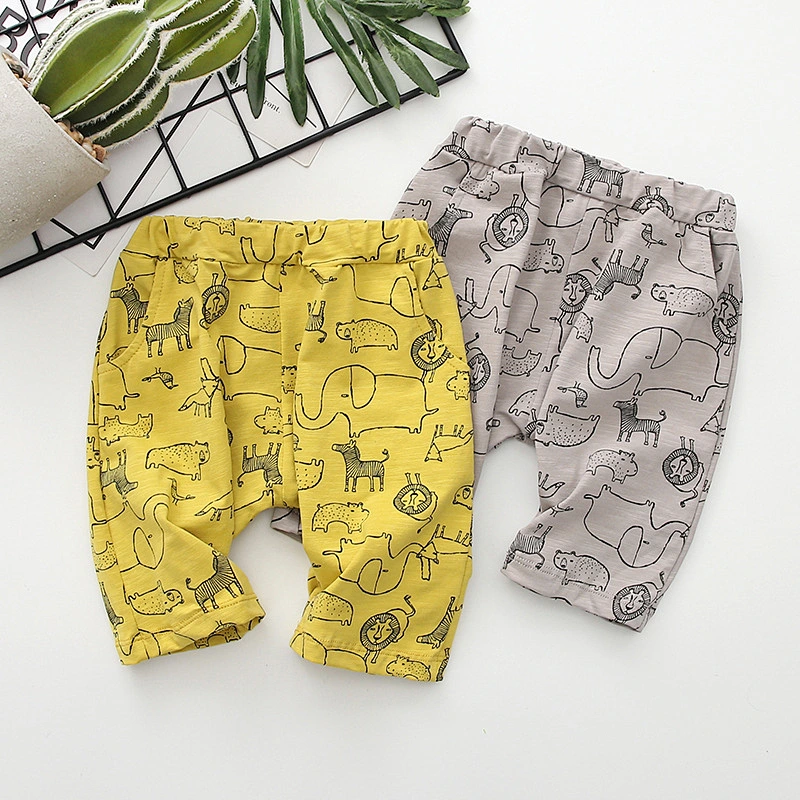 Summer boys new animal print shorts