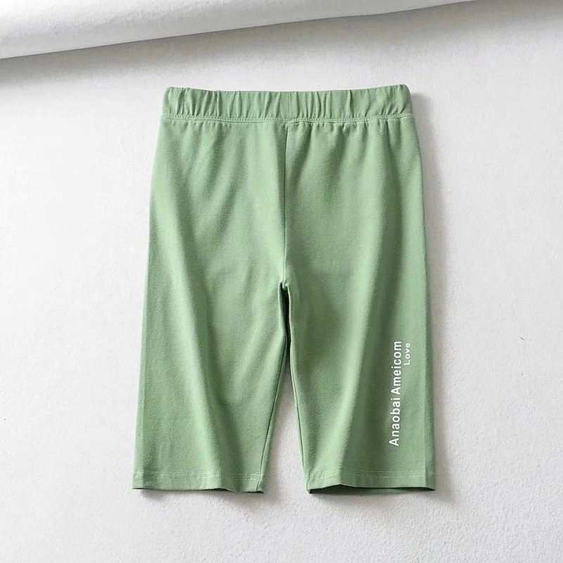 Color thin letter print joggings