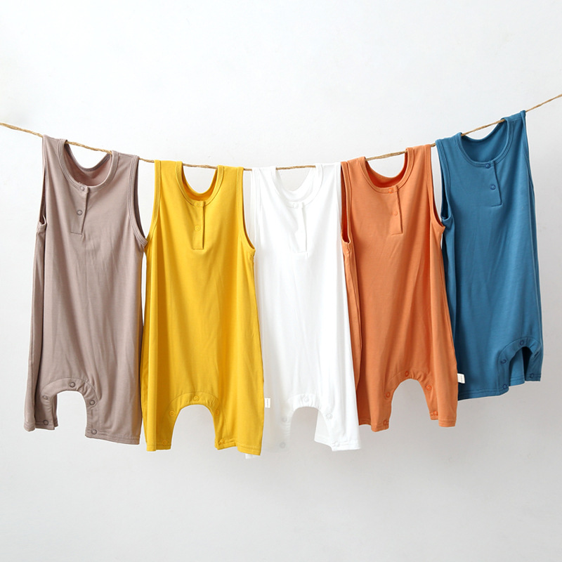 Baby's color modal tank top jumpsuit