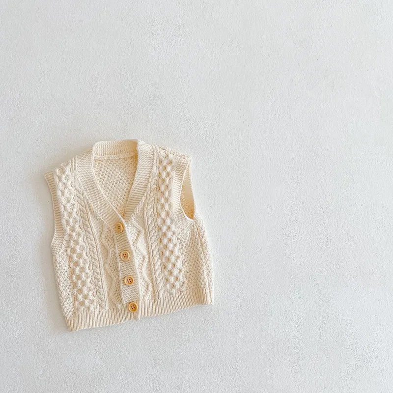 Baby autumn new knitted vest jacket