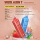 vozol alien 7 2500 puffs disposable vape, vozol alien 7 review
