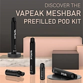 VAPEAK MESHBAR Prefilled Pod Kit dispsoable vape