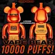 ALADDIN VAPE BEAR 10000, disposable vape, 10000 puffs, rechargeable, Type C charging, adjustable airflow, Candy Mentos, Honeydew, Yakult
