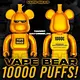 ALADDIN VAPE BEAR 10000, disposable vape, 10000 puffs, rechargeable, Type C charging, adjustable airflow, Candy Mentos, Honeydew, Yakult