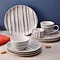 gold rim stoneware dinner plates