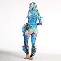Sexy Women Jumpsuit Mermaid Halloween Catsuit Costume