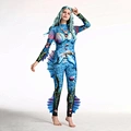 Sexy Women Jumpsuit Mermaid Halloween Catsuit Costume