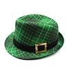 amscan St. Patrick's Day Plaid Fedora Hat
