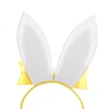 Easter Glittered yellow Bunny Ear Headband